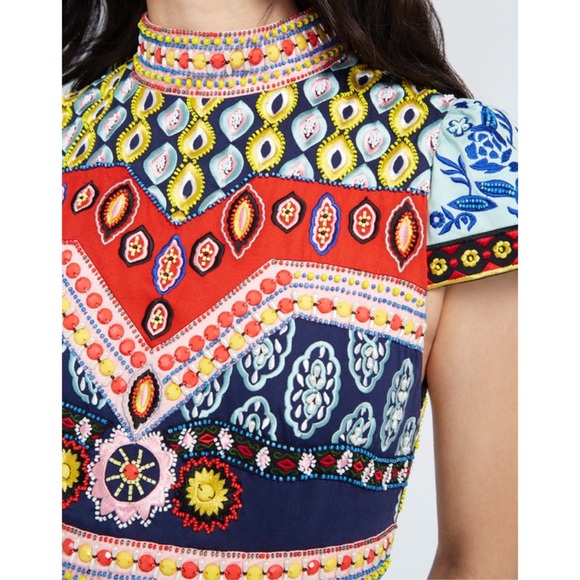 Alice + Olivia Arwen Embellished A-Line Gown 6 - Picture 5 of 7